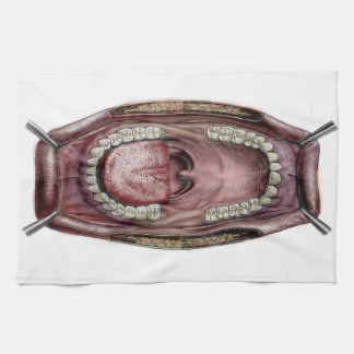 mouth anatomy tea towel
