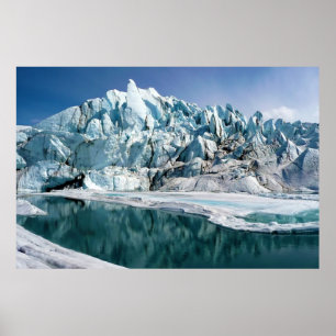 Mouth of the Matanuska Glacier in Alaska Poster
