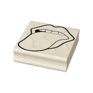 Mouth Rubber Stamp