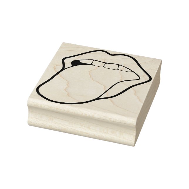 Mouth Rubber Stamp (Stamp)