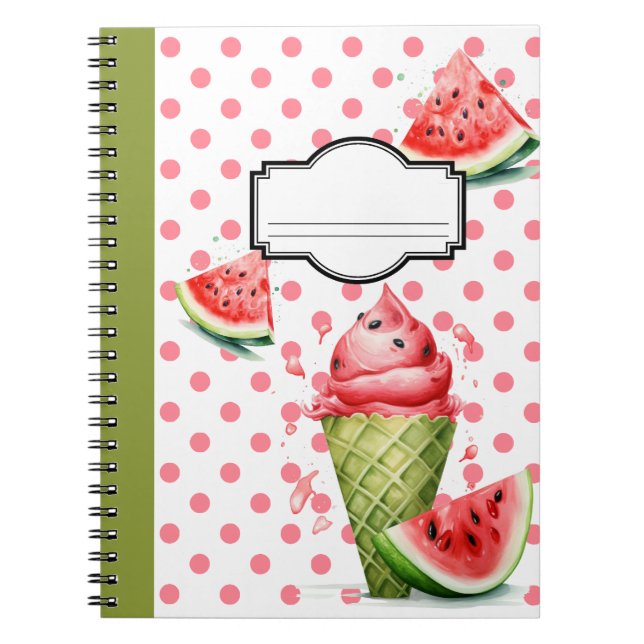 Mouth Watering Watermelon Notebook (Front)