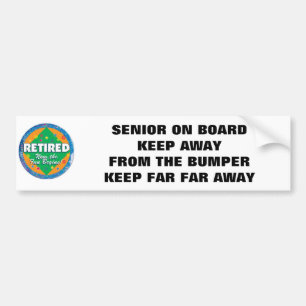 MOVE AWAY FROM THE BUMPER-MOVE FAR AWAY-B STIKCER BUMPER STICKER
