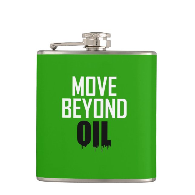 Move Beyond Oil Hip Flask (Front)
