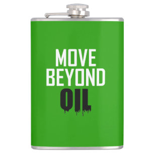 Move Beyond Oil Hip Flask