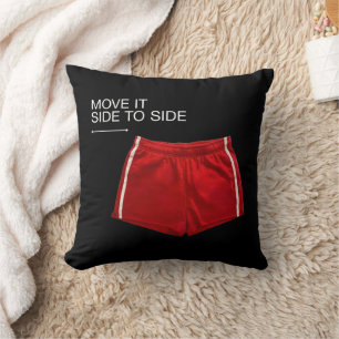Move It Side To Side Red Athletic Shorts Cushion