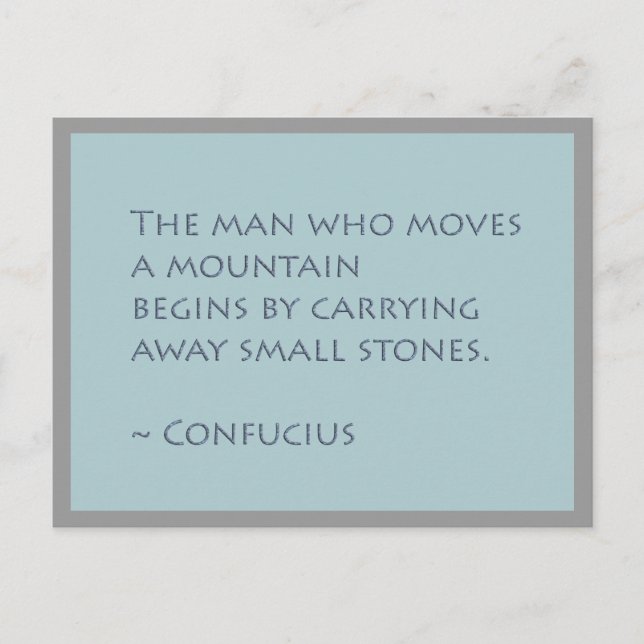 Move Mountains Inspirational Postcard (Front)