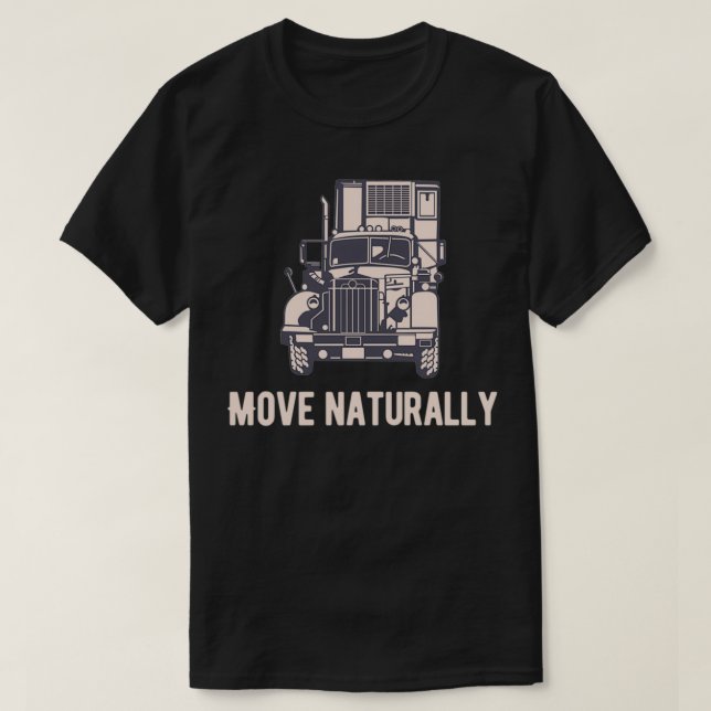 Move naturally Transport Road T-Shirt (Design Front)