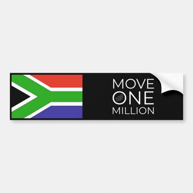 Move One Million Bumper Sticker (Front)