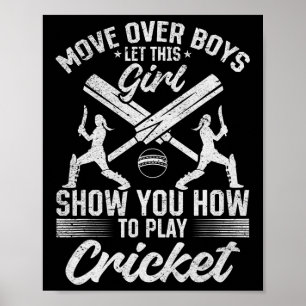 Move Over Boys Let This Girl Show You How To Play Poster