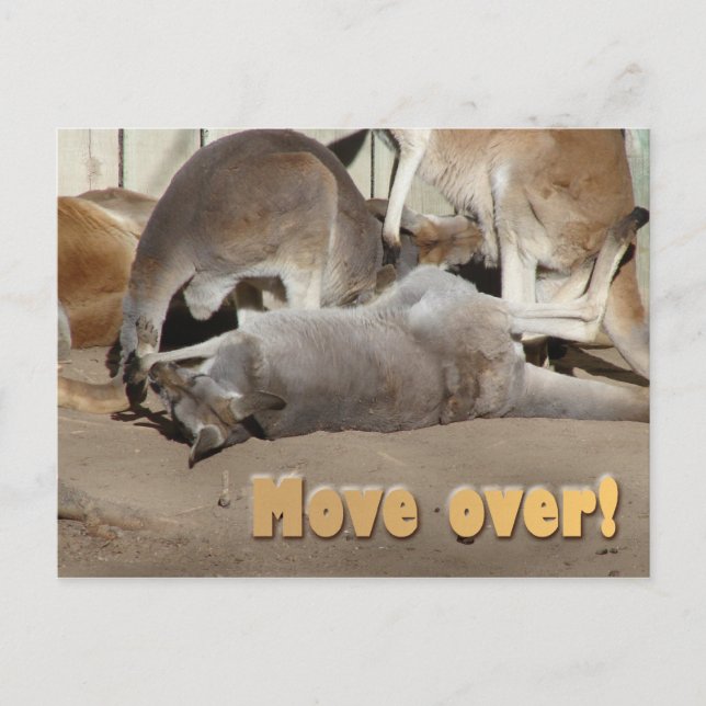 Move over! postcard (Front)