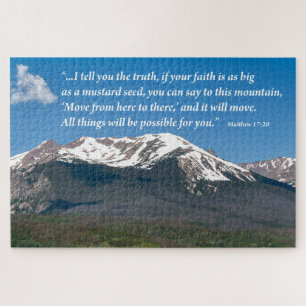 Move That Mountain Custom Jigsaw Puzzle