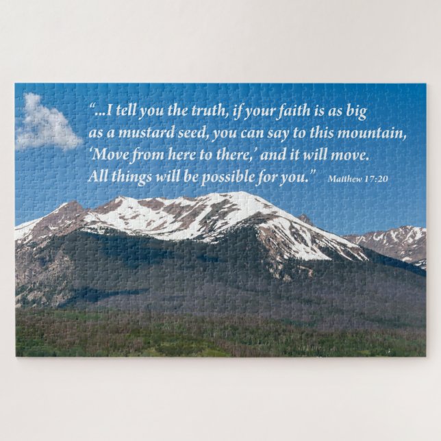 Move That Mountain Custom Jigsaw Puzzle (Horizontal)