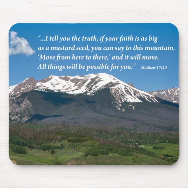 Move That Mountain Custom Mouse Pad (Front)