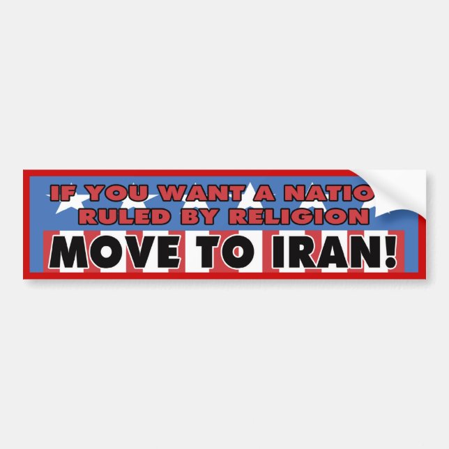 Move To Iran Bumper Sticker (Front)