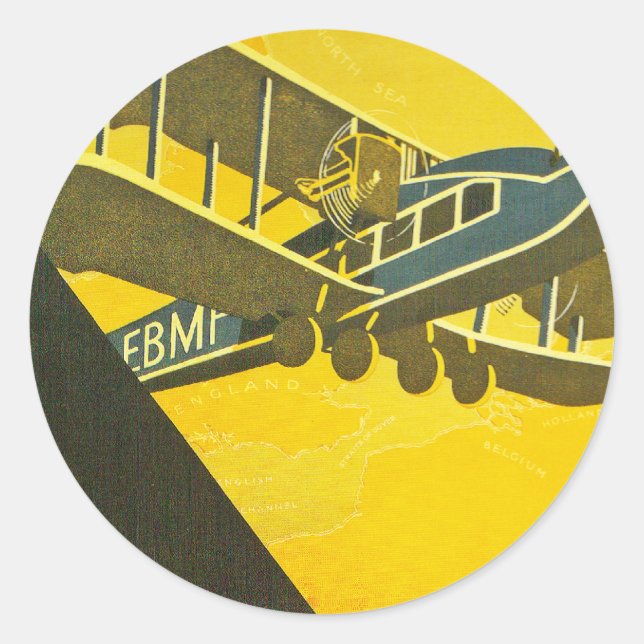 Move With the Times Classic Round Sticker (Front)