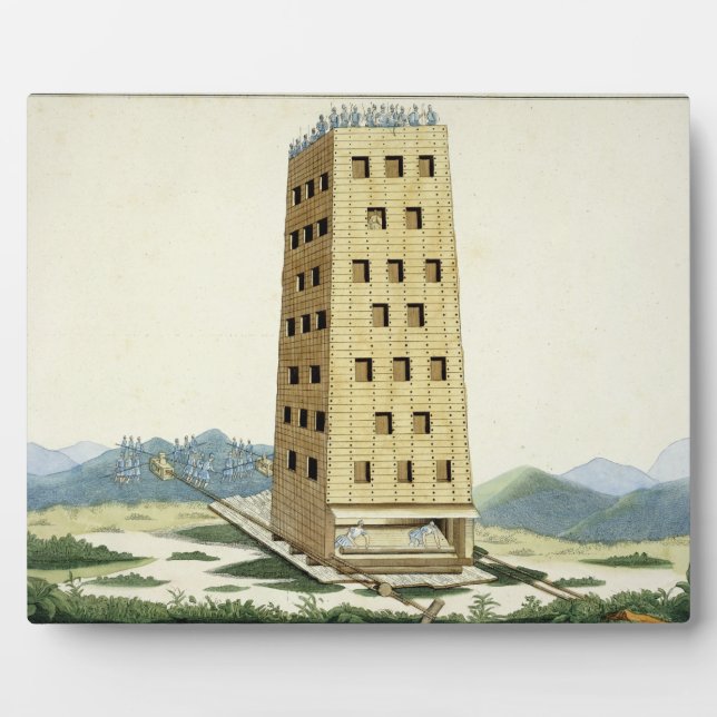 Moveable tower, designed after Caesar's tower at N Plaque (Front)