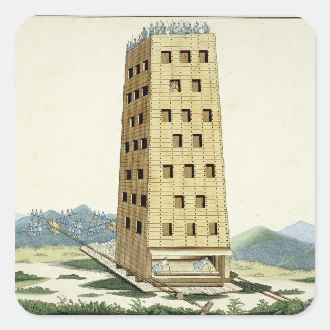 Moveable tower, designed after Caesar's tower at N Square Sticker (Front)