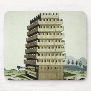 Moveable tower with outer galleries and an additio mouse pad