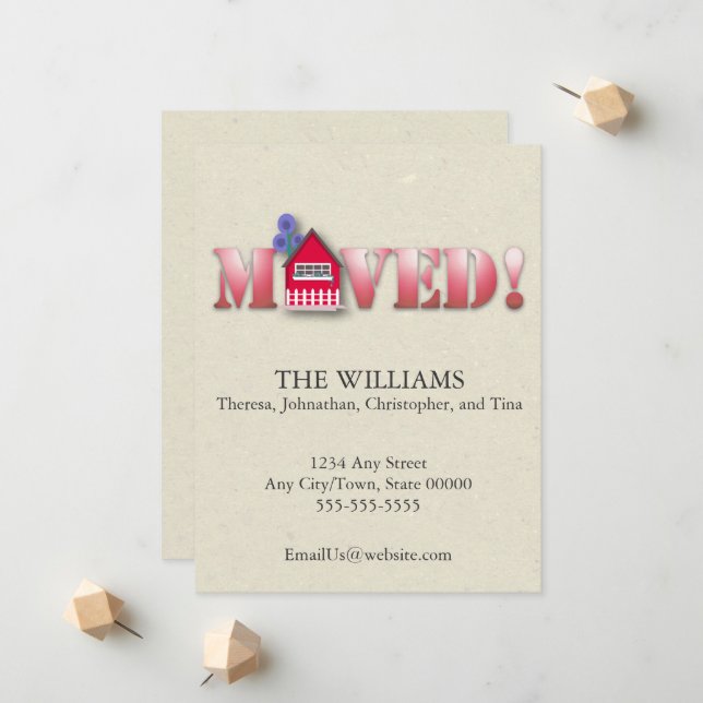 Moved Announcement (Red) (Front/Back In Situ)