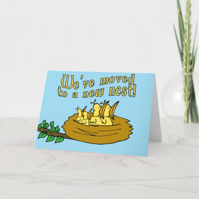 Moved to a New Nest Customisable Cards (Front)