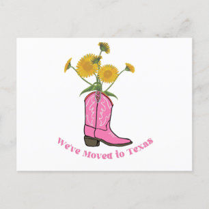 Moved to Texas Announcement