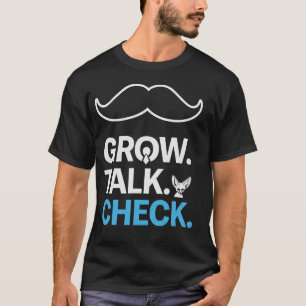 Movember Awareness Mustache Design T-Shirt