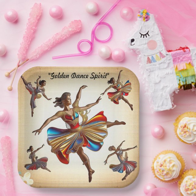 "Movement in Bloom" Paper Plate (Party)