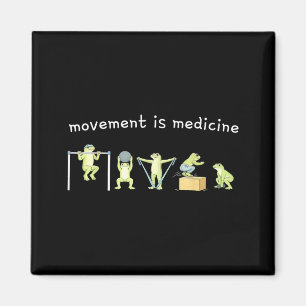 Movement Is Medicine Funny Frog Paediatrics Physic Magnet