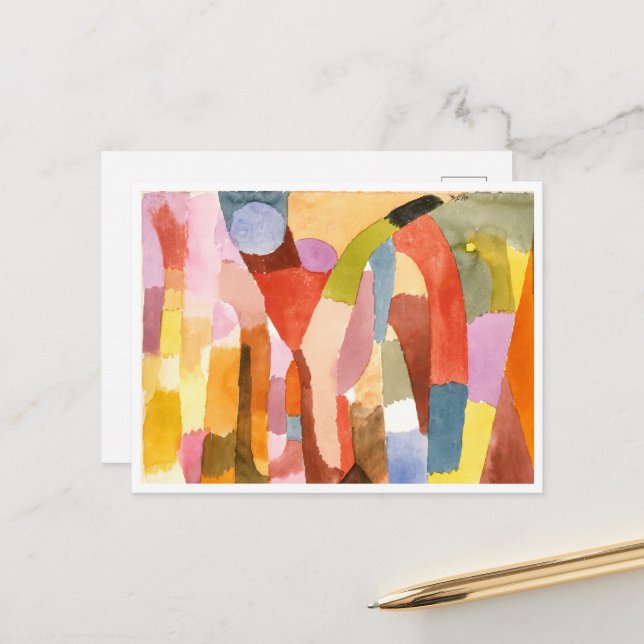 Movement of Vaulted Chambers, Paul Klee  Postcard (Front/Back In Situ)