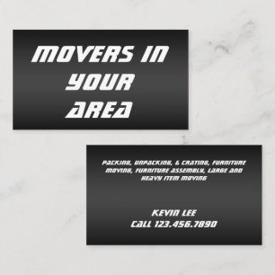 Movers Transportation Business Card