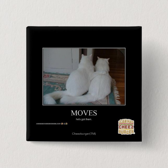 Moves 15 Cm Square Badge (Front)