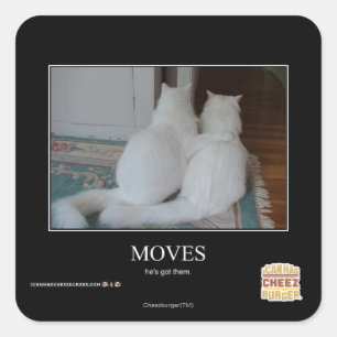 Moves Square Sticker