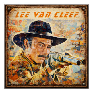 Movie Actor Lee Van Cleef  Poster