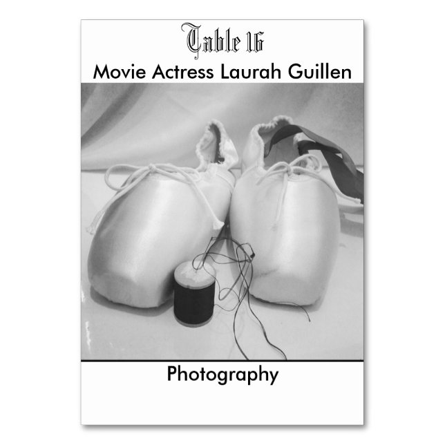 Movie Actress Laura Guillen aka Ishah Table Number (Front)