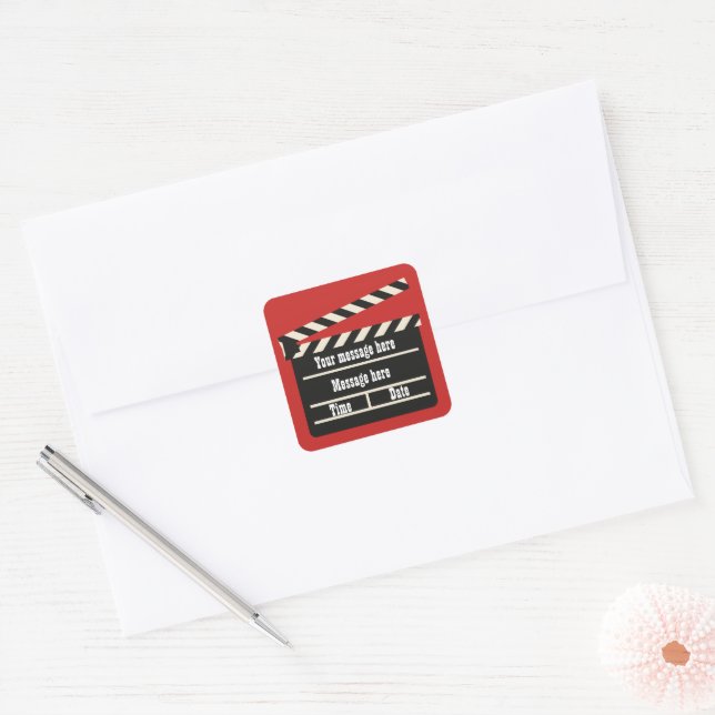 Movie add message clapboard sticker (Envelope)