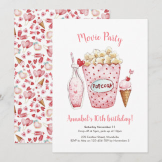Movie Birthday Invitation