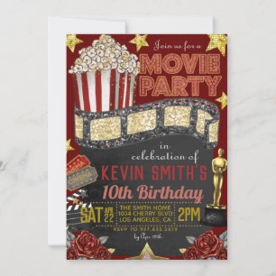 Movie Birthday Invitation