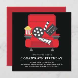 Movie Birthday Party Invitation