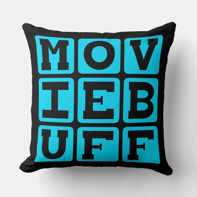 Movie Buff, Knower of Film Trivia Cushion (Front)