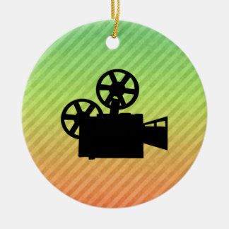 Movie Camera Ceramic Ornament