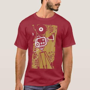 Movie Camera Filmmakers and Cameramen Old Time T-Shirt