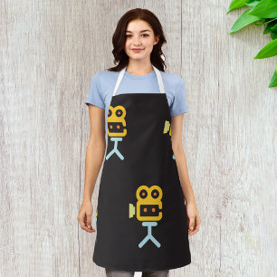 Movie Camera Icon Minimal Film Equipment Apron