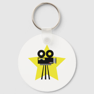 Movie Camera Key Ring