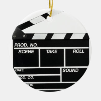 Movie Camera Side Ceramic Tree Decoration