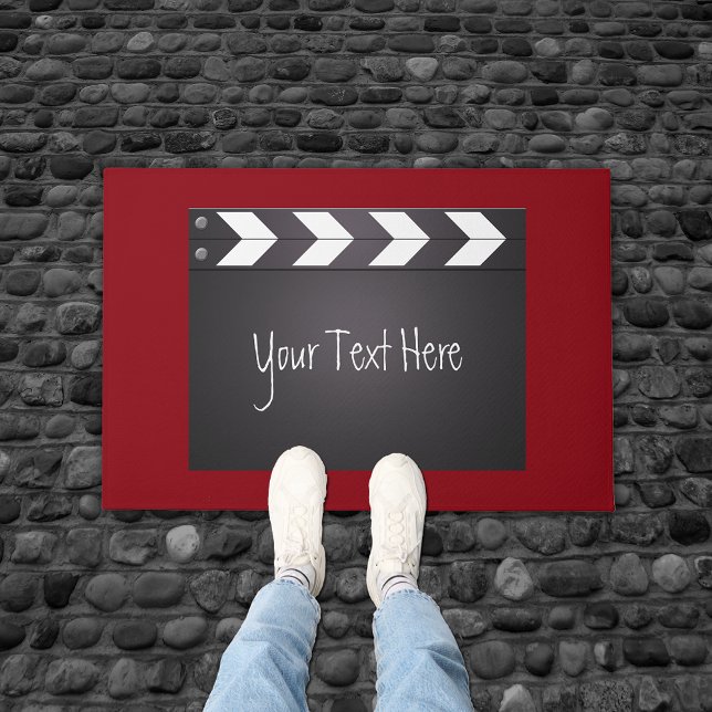 Movie Chalkboard Clapperboard Doormat (Creator Uploaded)