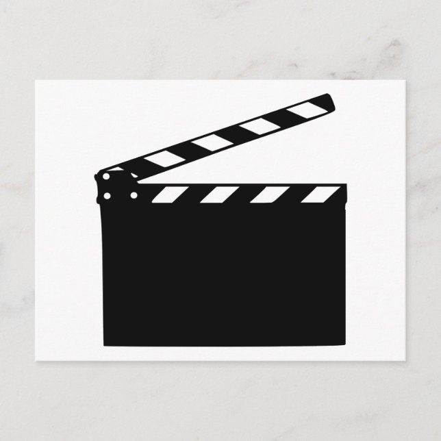 Movie - clapperboard postcard (Front)