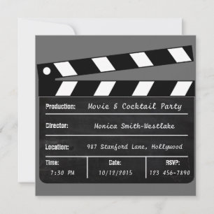 Movie & Cocktail Party Invitation
