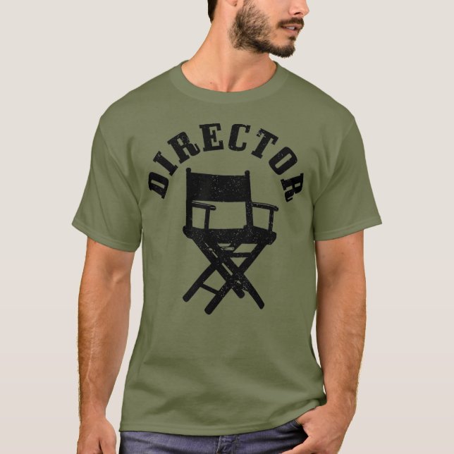 Movie Director Chair Film Making Filmmaker Funny T-Shirt (Front)