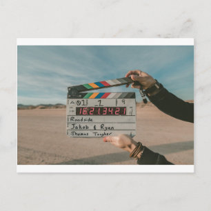 Movie Director Clap Film Cinema Camera Postcard