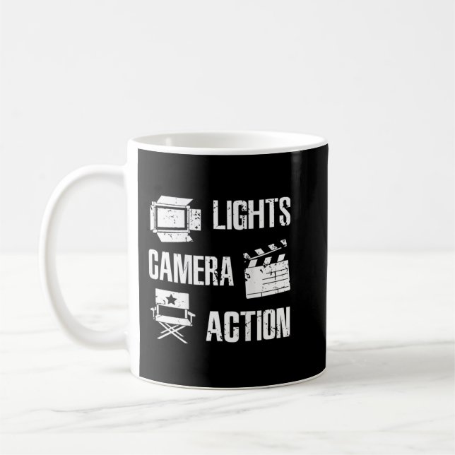 Movie Director Filmmaker Moviemaker Videograph Fil Coffee Mug (Left)